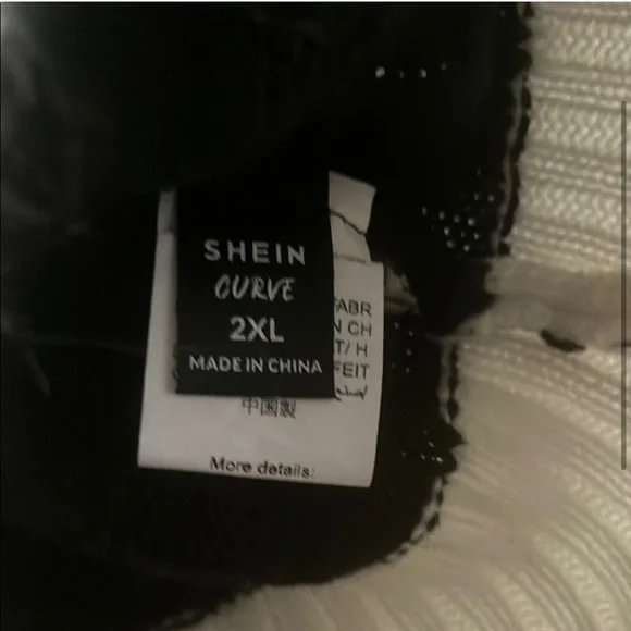 Black and White Women's Sweater - Picture 3 of 8